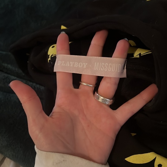 Playboy X msguided hoodie crop top never worn bought like thisSOLD - Picture 5 of 5